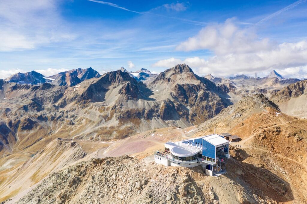 Permafrostüberwachung im Gebirge auf dem Piz Nair